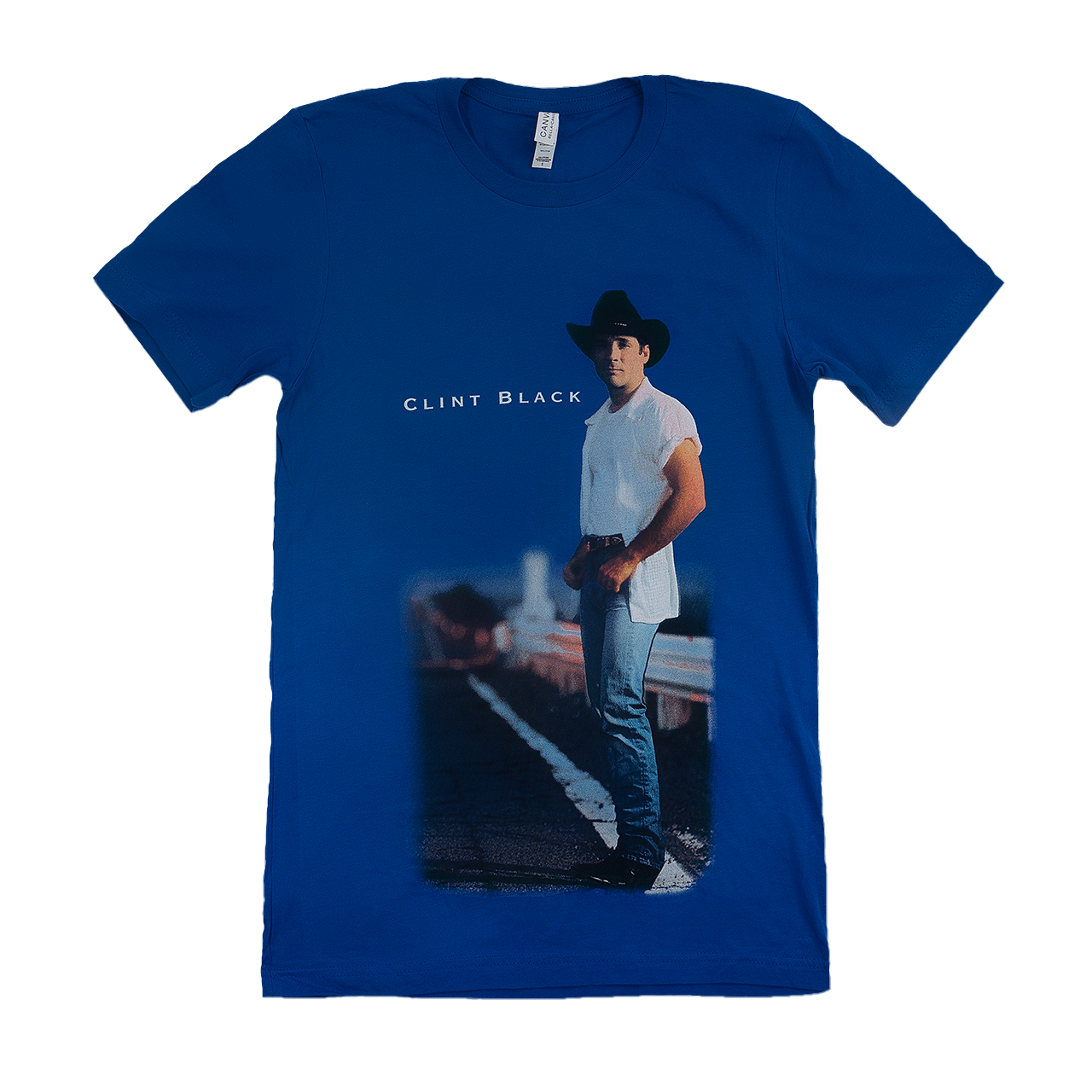 Blue tee features Nothin' But the Taillights album cover on the front and back.