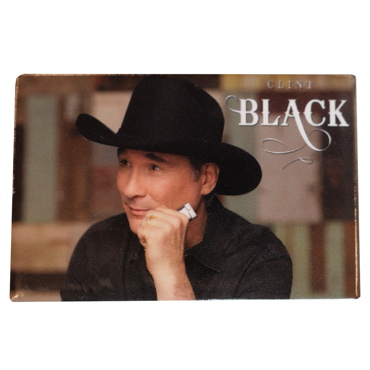 magnet features an image of Clint Black with the Clint Black logo in the lower left corner