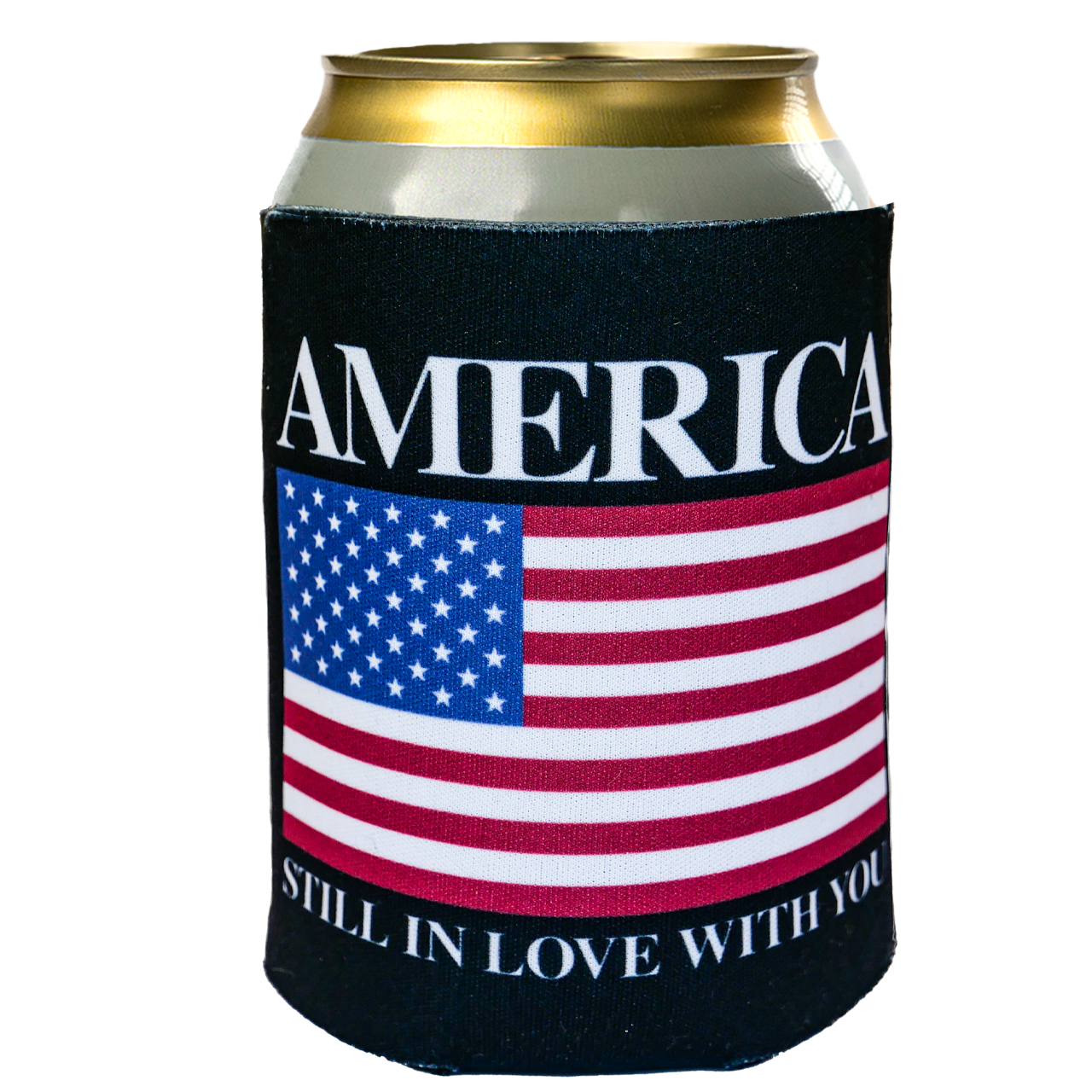 America Beverage Koozie