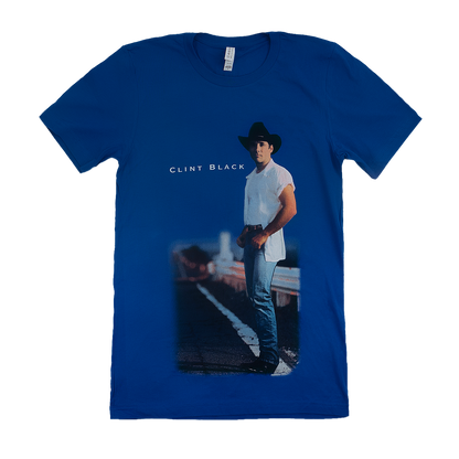 Blue tee features Nothin' But the Taillights album cover on the front and back. 