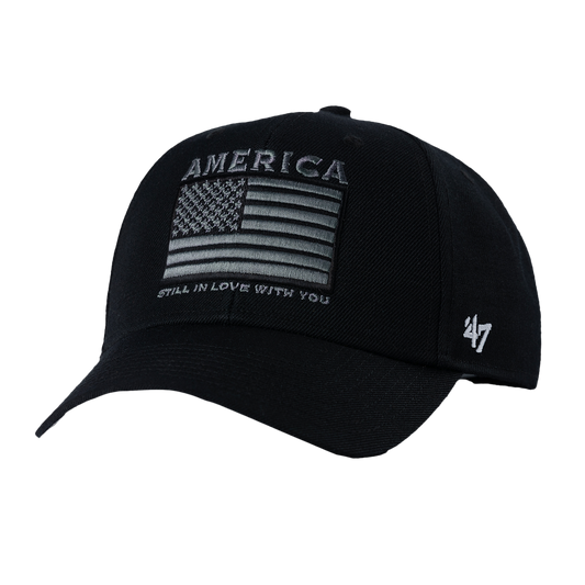 Black and White Clint Black ’47 America Hat