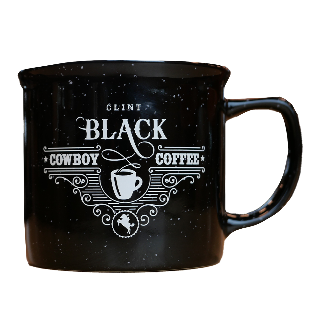 Cowboy Coffee Mug - Black