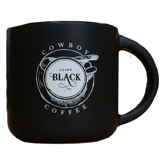 Cowboy Coffee Logo Mug - Black